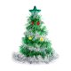 thumbnail image 1 of Sombrero de de Navidad con accesorio de estrella, gorro para baile de graduación, , adorable tocado para fiesta de Navidad Verde Plata Sin Luz, 1 of 9