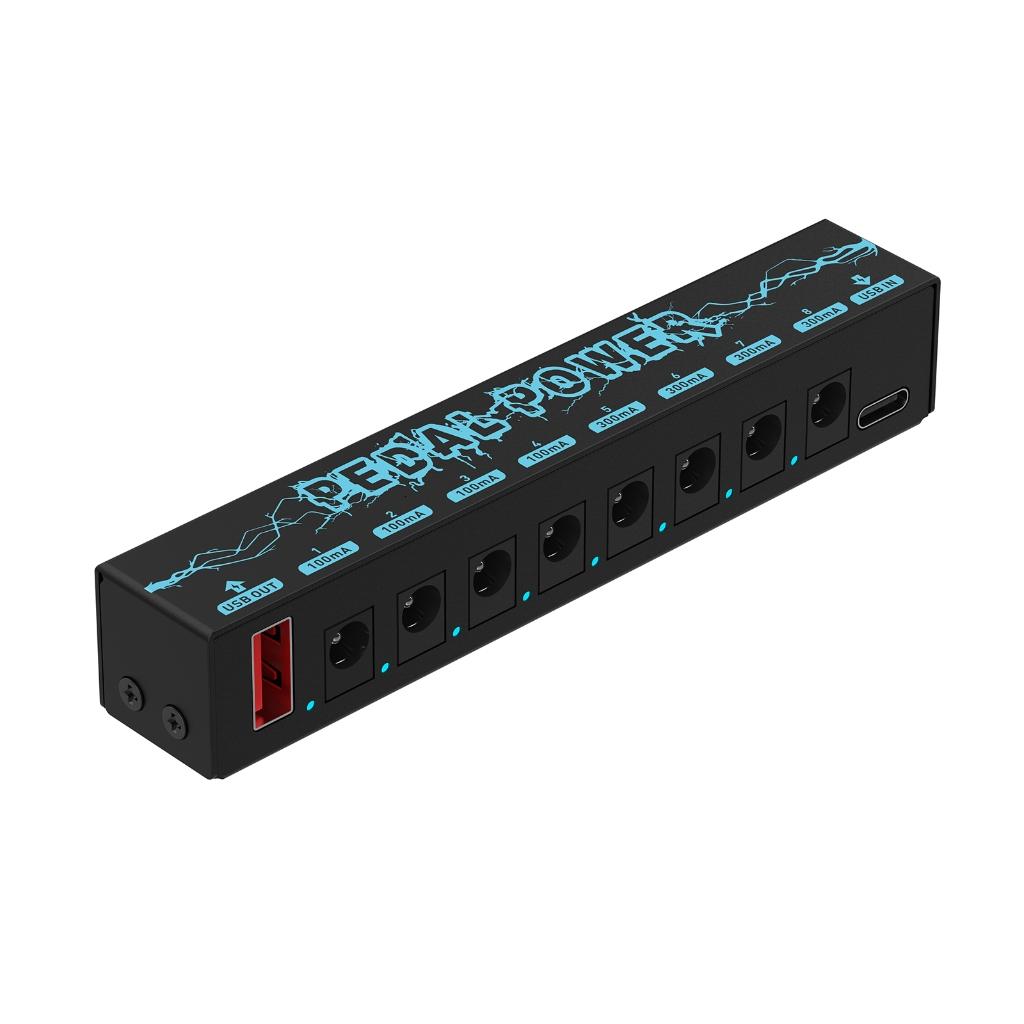 Guitar Effect Pedal Power Supply 8 Independent Outputs Suitable for 9V Pedal