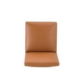 thumbnail image 5 of Manhattan Comfort Anna 19.69" Faux Leather Armless Dining Chair in Brown (2 Pc), 5 of 11