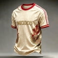thumbnail image 2 of Men's Mexico Soccer Jersey Shirts 2D Graphic Short Sleeve Tee Crew Neck T Shirts Happy Fashion Jerseys for Men 2026 Summer Shirts, 2 of 4