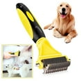 thumbnail image 4 of 3-in-1 Pet Dog Cat Dematting Groom Deshedding Tool Hair Comb Brush Rake New, 4 of 5