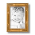 thumbnail image 2 of ArtToFrames 5x7 Inch Gold Bamboo large Picture Frame, This Gold Wood Poster Frame is Great for Your Art or Photos, Comes with Regular Glass (4877), 2 of 8