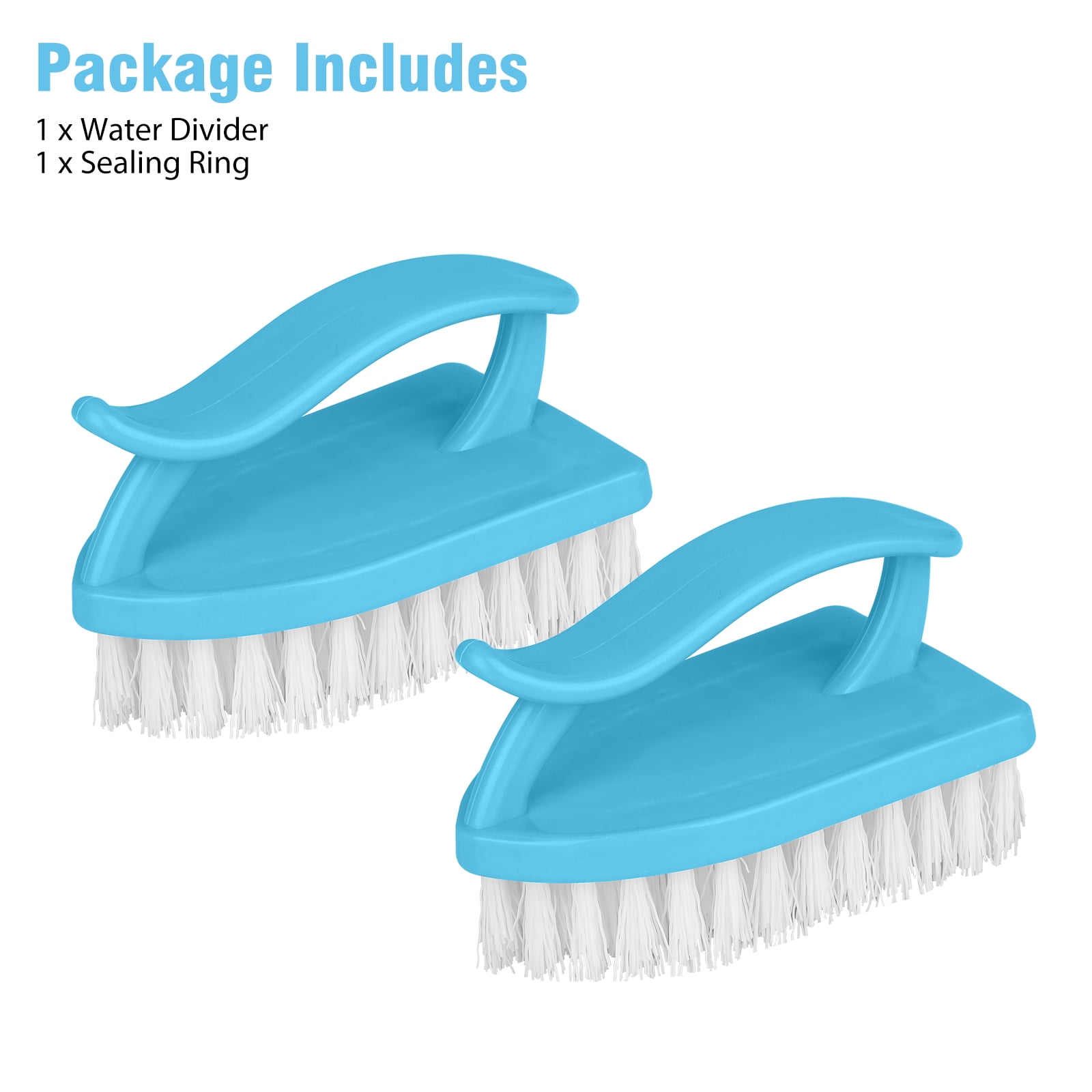 2 Pc Cleaning Brushes Hand Scrubber Brush Set Iron Handle Bathroom Mul —  AllTopBargains