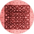 thumbnail image 1 of Ahgly Company Indoor Round Oriental Red Industrial Area Rugs, 7' Round, 1 of 4