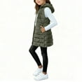 thumbnail image 5 of Mercatoo Teen Girls Long Hooded Puffer Vest Quilted Padded Winter Sleeveless down Jackets Kids Zip up Waistcoat Outwear, 5 of 7