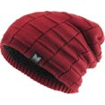 thumbnail image 1 of Thick Box Knit Slouch Beanie Sherpa Fleece Lined, 1 of 6