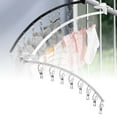 thumbnail image 2 of Functional Windproof Sock Clip Clothesline Portable Folding Sock Rack Underwear Clothesline Rack Balcony Travel Versatile Clothes Clip Drying Organizer, 2 of 6