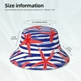 thumbnail image 5 of Kdxio Reflective Bucket Hat - Sea Stars Print Bucket Hat for Men,Women, 5 of 9