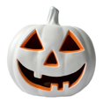 thumbnail image 4 of Lámpara de calabaza de Halloween con iluminación LED, accesorio decorativo brillante, única, de 17 pulgadas, para bar, sala de estar, jardín, hotel y Blanco, 4 of 8