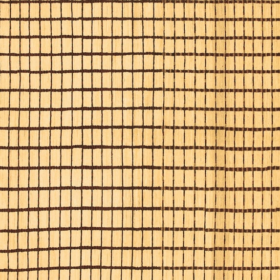 Ahgly Company Indoor Square Solid Brown Modern Area Rugs, 3' Square