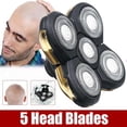 thumbnail image 3 of 5d Electric Shavers Replacement Heads Razor Blades Heads Bald (grey), 3 of 5