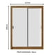 thumbnail image 3 of Ropero Closet Madesa Denver 2 Puertas Corredizas Marrón/Blanco, 3 of 5