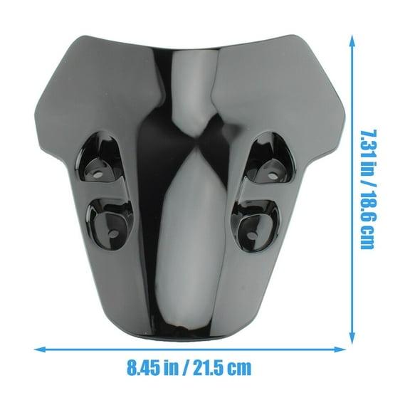 Worgeous Wind Deflector Motorcycle Accessories Abs Black 1Pack for Riding Enhancements