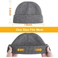 thumbnail image 5 of Zukuco Beanie Hats for Men, Slouchy Beanies for Men Women Knitted Caps Soft Warm Unisex Cuffed Beanie, 5 of 5
