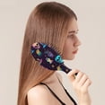 thumbnail image 2 of Mystical Halloween Pattern Hair Brush,Girls Detangling Hair Brush,Glide Through Tangles with Ease for Wet & Dry Hair,8.8"X2.8", 2 of 7