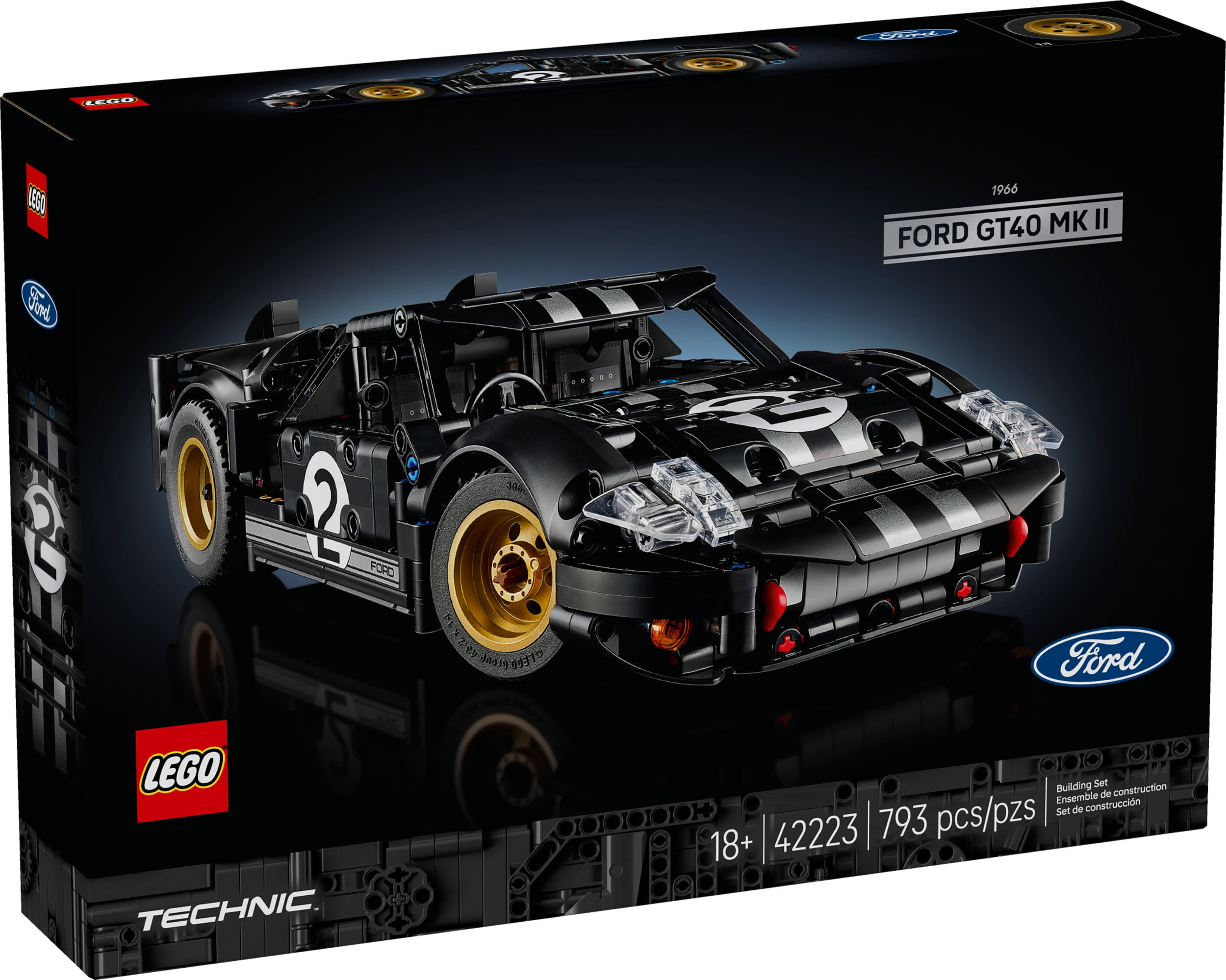 LEGO Technic 1966 Ford GT40 MKII Race Car Building Set for Adults