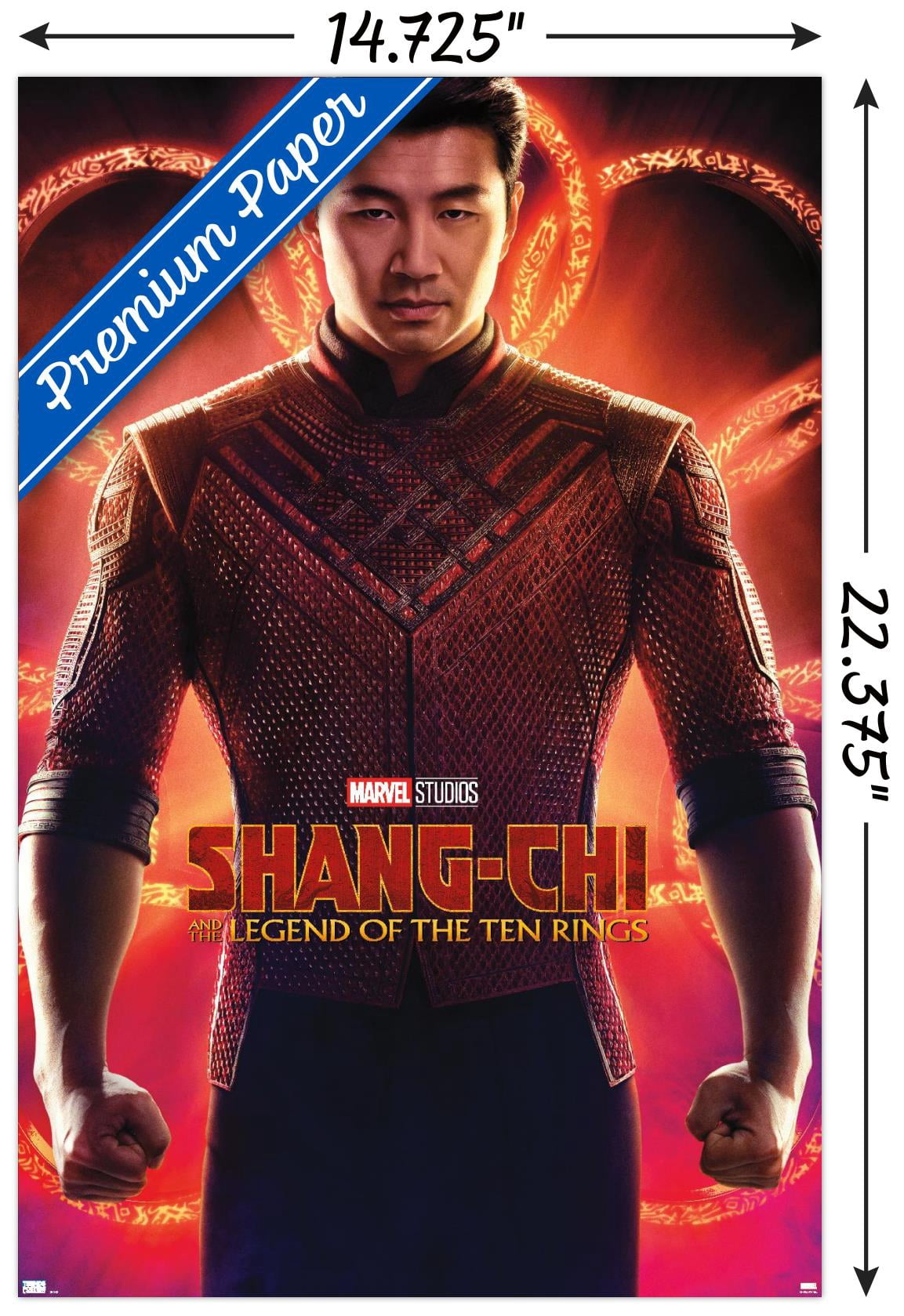Marvel Shang-Chi and the Legend of the Ten Rings - Teaser Wall Poster, 14.725" x 22.375"