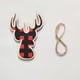 thumbnail image 2 of Set clásico de adornos navideños de madera roja • 40g • Cuadros, campanas, copos de nieve y diseños de árboles • Cuerda de cáñamo para colgar • Árbol festivo y decoración del hogar, 2 of 3