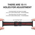 thumbnail image 4 of WFEAGL iWatch Series Design Bicolor Leather Apple Watch Strap 38mm 40mm 41mm Black Red, 4 of 6