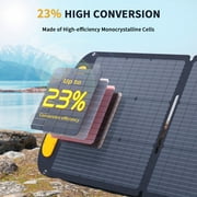 Vtoman VS110 Portable Solar Panel 110W,19V Foldable Solar Panel with 23% High Efficiency,IP67 Waterproof & Adjustable Kickstands for Home, Camping, RV, Outdoor Adventures