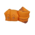 thumbnail image 7 of Ouuluon 2 Pack Inflatable Arm Floaties, Foldable Portable Arm Floats, 7x7in Orange Thick Swim Floaties for Pool Beach Water Park Swimming, 7 of 7