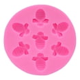 thumbnail image 2 of Chocolate Molds,Bee-Shape Silicone Mold Sugarcraft-Cupcake Baking Mold Little-Bee Fondant Molds Chocolate Cake Decorating Tools Art,Pink, 2 of 9