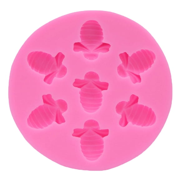 Moule en Silicone Bumble Bee, Kit de Moules à Fondant en Silicone Ngxiha pour Cupcakes, Diy, Chocolat, Fondant, Bonbons, Biscuits, Bricolage, Fête, Mariage, Gâteau, Sucre, Dessert, Décoration, Cuisson