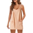 thumbnail image 2 of ZZwxWA Short Summer Dress for Women Strappy Athletic Romper Hot Shot Mini Dress Workout Onesie Outfits with Pockes 2025 Tax Free Weekend, 2 of 8