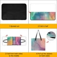 thumbnail image 4 of Colorful Tie Dye Vortex Waterproof Picnic Blanket with Foldable Zipper, Suitable for Outdoor Use, Suitable for Travel, Camping, Beaches, Parks, Grasslands, Picnic Blanket Accessories, 4 of 8