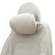 thumbnail image 1 of Almohada para reposacabezas de coche Unique Bargains, ergonómica y cómoda, soporte para el cuello, cuero, espuma viscoelástica, ancho ajustable, beige, 1 pieza., 1 of 7