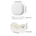 thumbnail image 3 of Birdeem Japanese Style Straw Plastic Spit Skeleton Dish Dessert Dish Fruit Dish Nut Snack Dish Dining Table, 3 of 6