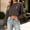 Coffee women's cropped ribbed top a1, variant on Women's Cropped Ribbed Knit Top Round Neck Long Sleeve Short Sweater Fashion Fall Winter Casual Outfit, Hot Pink S
