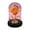 Orange, variant on dfutuy Glass Covered Gold Foil Rose Ornament Eternal Flower Creatives Holiday Gift Luminous LED Night Light