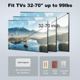 thumbnail image 5 of USX STAR Soporte de pared para TV de movimiento completo con certificación UL para la mayoría de televisores de 32 a 70 pulgadas, soporte giratorio extensible inclinable para TV, VESA máx. 400 x 400 m, 5 of 5