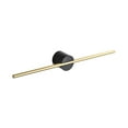 thumbnail image 2 of 100Fens Towel Rack Luxury Brushed Gold Single Nordic Bathroom Towel Bar 3 Towel Bar Wall-Mounted (Color : Black Seat Gold Pole,Siz, 2 of 6