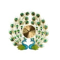 thumbnail image 3 of Three Star Import & Export YC1230 25 x 26 in. Double Peacock Wall Clock, 3 of 7