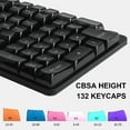 thumbnail image 4 of Sleek Keycaps 132 Keys for Mechanical Keyboards Fully Transparent Keycaps, 4 of 9