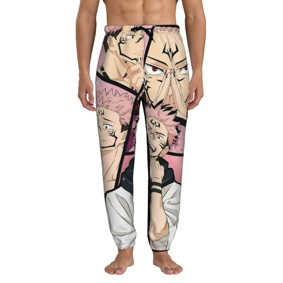 Sukuna Jujutsu Kaisen Men's Sweatpants Joggers Casual Pants 3D Printing Sweatpants Trousers with Pockets