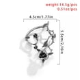 thumbnail image 3 of HOOUN Gothic Punk Dragon Earrings Jewelry For Women Vintage Cuff Party Accessorie Gift-Style 3-Left-1pc, 3 of 7