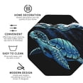 thumbnail image 4 of Balery 4 Pcs Ocean Turtleleather Coasters Set, Drink Table Cup Coasters For Living Room Kitchen Coffee Decor, 4 of 9