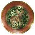 thumbnail image 1 of Natural Geo Staring Deer Decorative Brass Accent Plate, 1 of 4