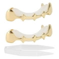 thumbnail image 1 of Plated Teeth Brace, Irregular Compatible Hip Hop Brace  for Music Concerts for  for Party Gold,Silver, 1 of 7