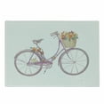 thumbnail image 1 of Bicycle Cutting Board, Watercolor Illustration of a Pink Bicycle with Flowers Romantic Vintage, Decorative Tempered Glass Cutting and Serving Board, Small Size, Multicolor, by Ambesonne, 1 of 1