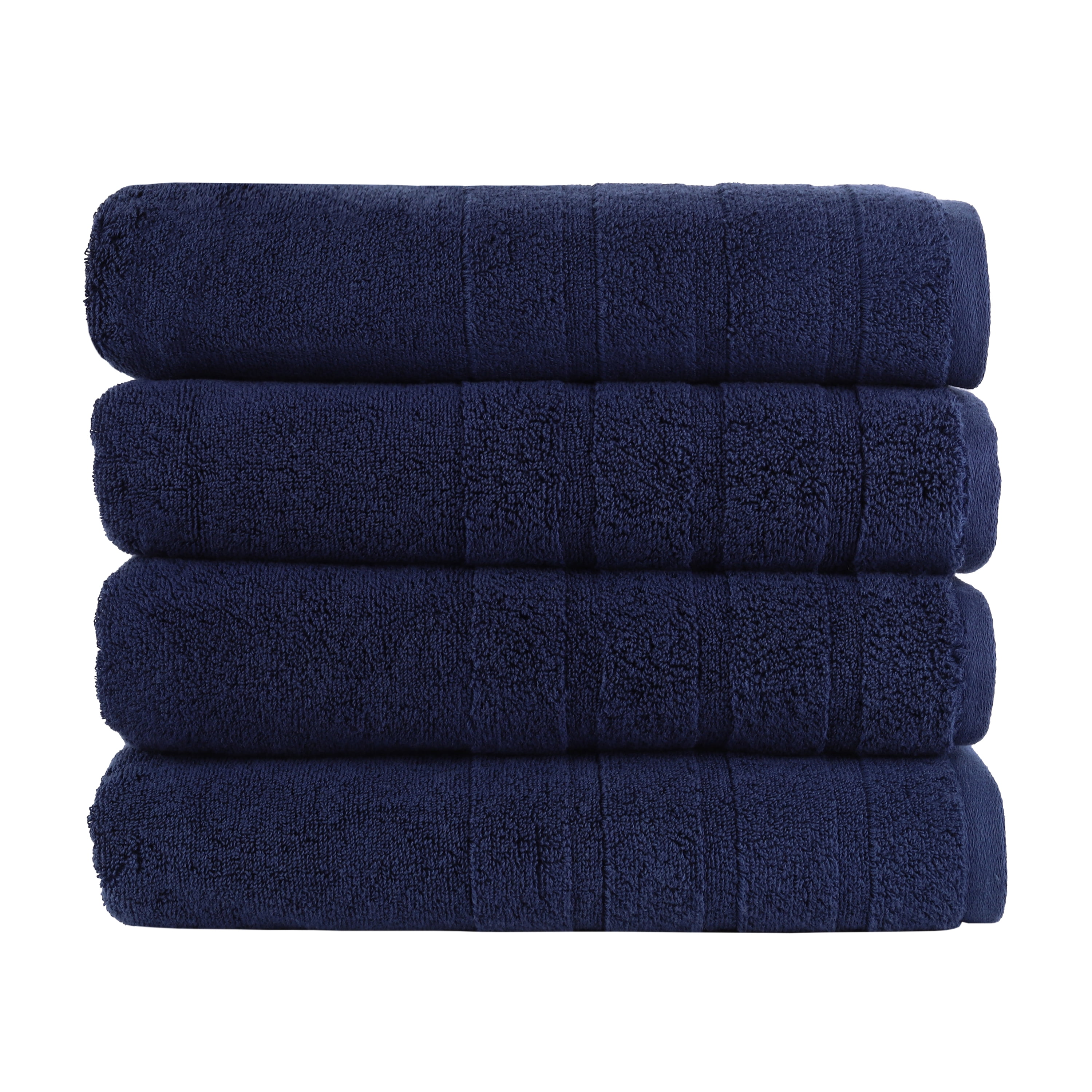 American Heritage by 1888 Mills - Luxury 4-Piece Bath Towel Set-Made with US and Imported Cotton, Grey Pumice, Size: 30 x 56