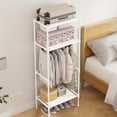 thumbnail image 1 of Feltree Portemanteau Autoportant Arbre d'Entrée avec 2 Tablettes de Rangement Organisateur d'Angle pour Entrée Chambre Garde-Robe, 1 of 7