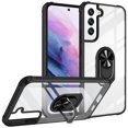 thumbnail image 1 of SaniMore for Samsung Galaxy S23 Case, Rugged PC & Soft TPU All-Inclusive Transparent Magnetic Cover with Car Mount & 360° Rotatable Ring Kickstand Shockproof Protective Shell, Black, 1 of 9