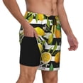 thumbnail image 3 of Haiem Orange And Lemon Men'S Quick-Dry Swim Trunks: Comfortable Beach Shorts With Mesh Lining And Pockets - Ideal For Swimming And Sunbathing Xx-Large, 3 of 9