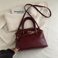 thumbnail image 1 of Bolso retro de gran capacidad para mujer, otoño 2025, nuevo estilo, diseño moderno de nicho, bandolera, bolso de hombro sencillo, bolso de mano, 1 of 5