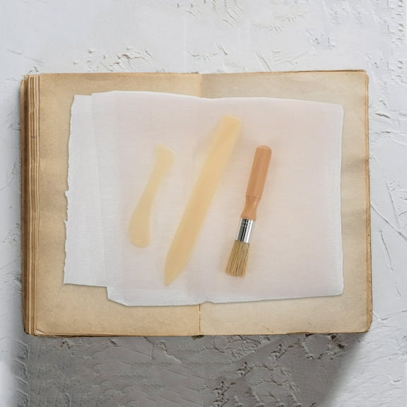 YOSADIER 1 Set Ancient Text Restoration Book Binding Supplies Tools Assorted Color And Cloth