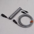 thumbnail image 1 of Braided Phone Usb Type c Faster Data Cable Coiled Extension Cord Cable Keyboard Coiled Cable 1.5m LANO-20927, 1 of 1